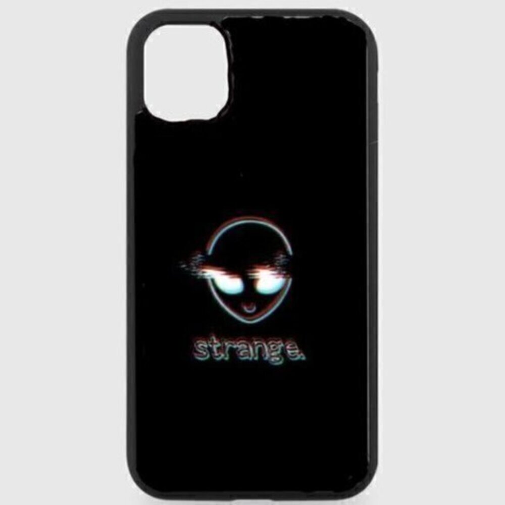 Black Strange Trippy Phone Case